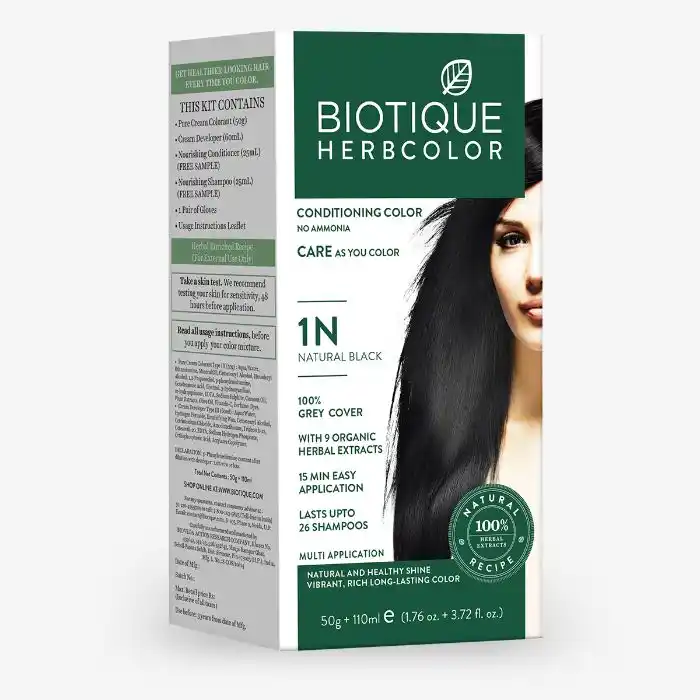 Biotique Herbcolor Conditioning Color 1N Natural Black 110ml