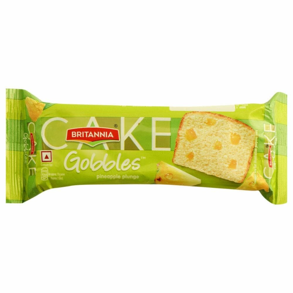 Britannia Cake Gobbles Pineapple Plunge 50g