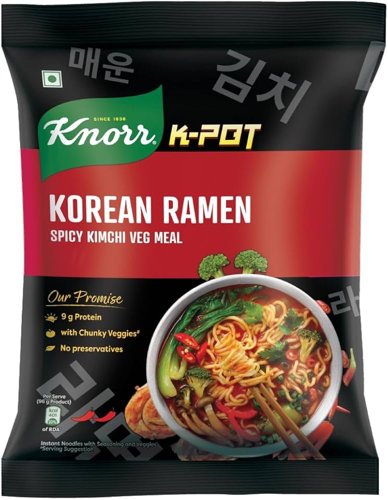 Knorr Korean Ramen Spicy JJAJANG Veg Meal 110g