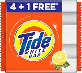 Tide White Bar 4+1 Free 1Kg