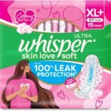WHISPER skin love 15 pad xl+