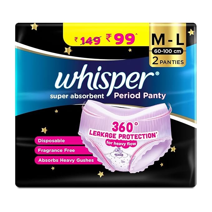Whisper Super Absorbent M-L 60-100cm