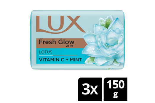 LUX Fresh Glow plus soap 3X150g