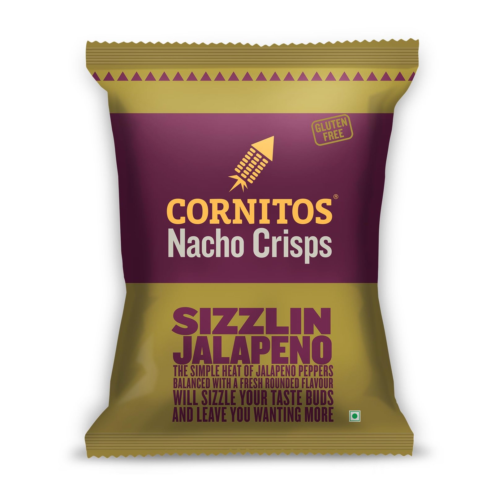 Cornitos Nacho Crisps Sizzlin Jalapeno 32g