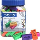 Doms Colour Erasers 100Pcs