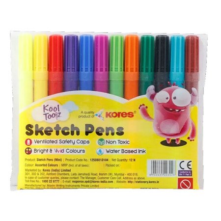 Kores Sketch Pens Mini 12N
